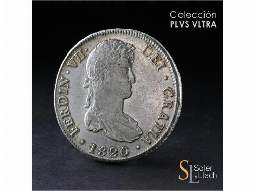FERNANDO VII. 8 Reales. 1820. POTOSÍ. P.J. 27,11 grs. Brillo
