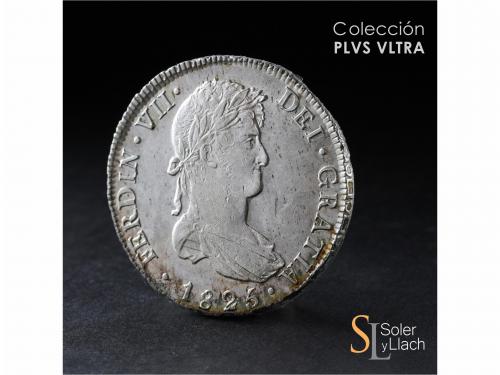 FERNANDO VII. 8 Reales. 1825. POTOSÍ. J.L. 26,86 grs. Pleno 