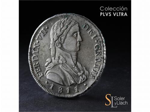 FERNANDO VII. 8 Reales. 1811. SANTIAGO. F.J. 27,04 grs. Bust