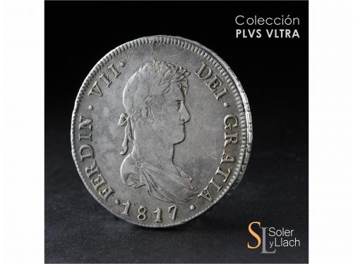 FERNANDO VII. 8 Reales. 1817. SANTIAGO. F.J. 27,27 grs. Últi