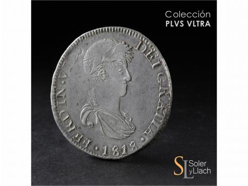 FERNANDO VII. 8 Reales. 1818. ZACATECAS. A.G. 25,95 grs. MBC