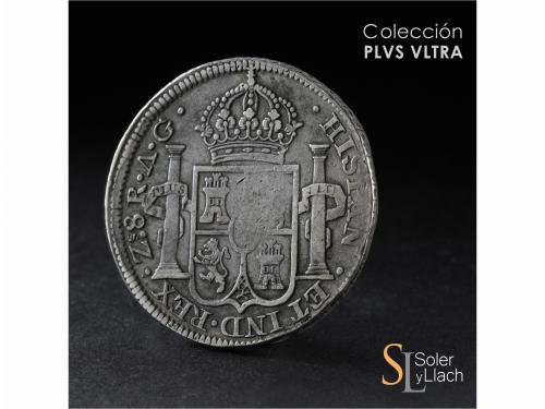FERNANDO VII. 8 Reales. 1819/9181. ZACATECAS. A.G. 26,53 grs