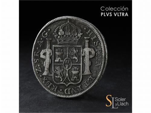 FERNANDO VII. 8 Reales. 1819. ZACATECAS. A.G. Anv.: DEI GRAT