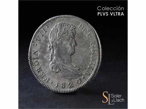 FERNANDO VII. 8 Reales. 1820. ZACATECAS. A.G. 26,80 grs. Pát