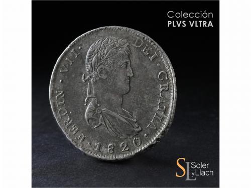 FERNANDO VII. 8 Reales. 1820. ZACATECAS. R.G. 26,29 grs. Pát