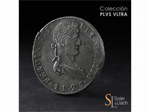 FERNANDO VII. 8 Reales. 1821. ZACATECAS. R.G. 26,72 grs. Ley
