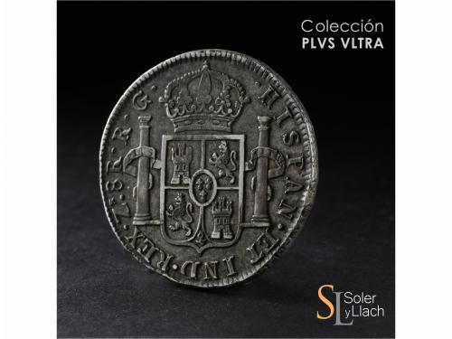 FERNANDO VII. 8 Reales. 1821. ZACATECAS. R.G. 26,98 grs. Var