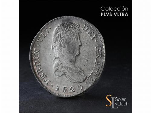 FERNANDO VII. 8 Reales. 1820. ZACATECAS. R.G. 26,74 grs. Cuñ