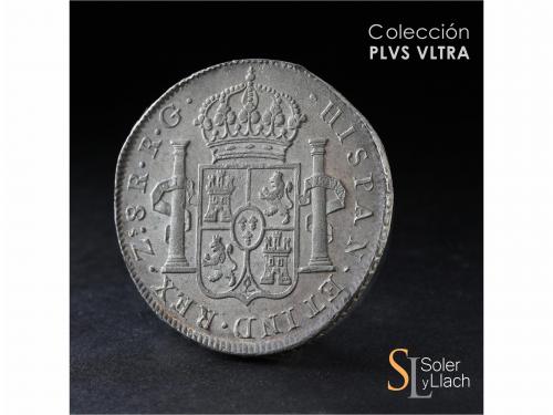 FERNANDO VII. 8 Reales. 1820. ZACATECAS. R.G. 26,74 grs. Cuñ