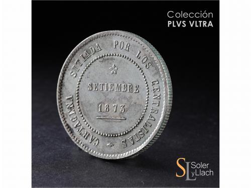 REVOLUCIÓN CANTONAL. 5 Pesetas. Septiembre 1873. CARTAGENA. 