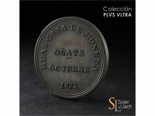 CARLOS VII Pretendiente. 5 Pesetas. 1875. OÑATE. 23,91 grs. 