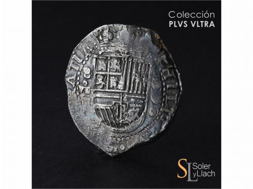 FELIPE II. 8 Reales. 1590. SEVILLA. H. Anv.: S / VIII roel e