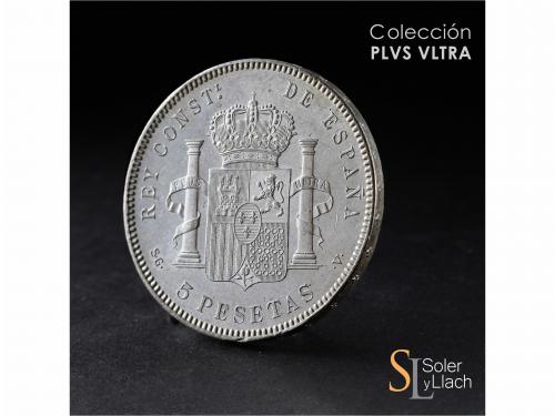 ALFONSO XIII. 5 Pesetas. 1899 (*18-99). S.G.-V. Brillo origi