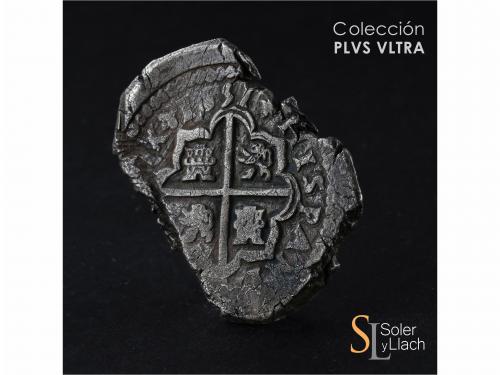 FELIPE IV. 8 Reales. 1651. BURGOS. BR (nexadas). Anv.: B / B