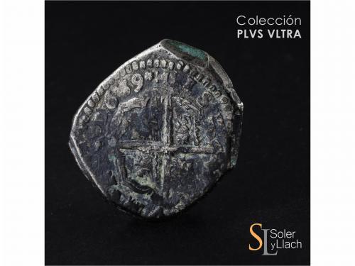 FELIPE IV. 8 Reales. 1639. MADRID. B.I. Anv.: MD vertical / 