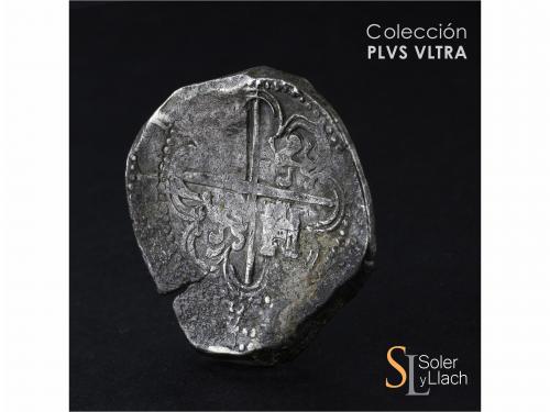 FELIPE II. 8 Reales. 1591. SEVILLA. H. Anv.: S / VIII roel e