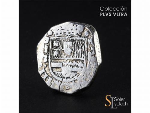 FELIPE IV. 8 Reales. 1643. MADRID. B. Anv.: MD vertical / B 