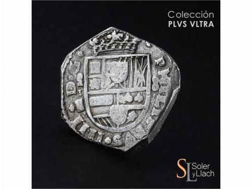 FELIPE IV. 8 Reales. 1644/3. MADRID. I.B. Anv.: MD vertical 