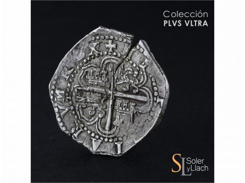 FELIPE II. 8 Reales. 1593/0. SEVILLA. B. Anv.: S / VIII roel