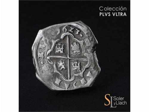 FELIPE IV. 8 Reales. 1623. SEGOVIA. R. Anv.: VIII vertical -