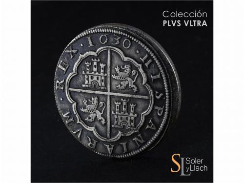 FELIPE IV. 8 Reales. 1630. SEGOVIA. P. Anv.: Acueducto verti