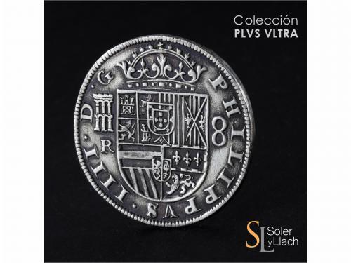FELIPE IV. 8 Reales. 1632. SEGOVIA. R. Anv.: Acueducto horiz