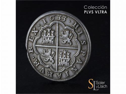 FELIPE IV. 8 Reales. 1633. SEGOVIA. R. Anv.: Acueducto horiz
