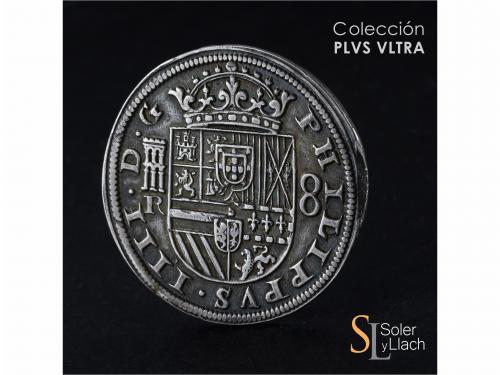 FELIPE IV. 8 Reales. 1635. SEGOVIA. R. 26,84 grs. Bonita pát