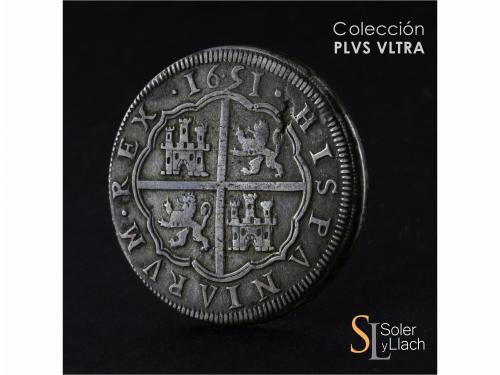 FELIPE IV. 8 Reales. 1651. SEGOVIA. I. 26,85 grs. Variante H
