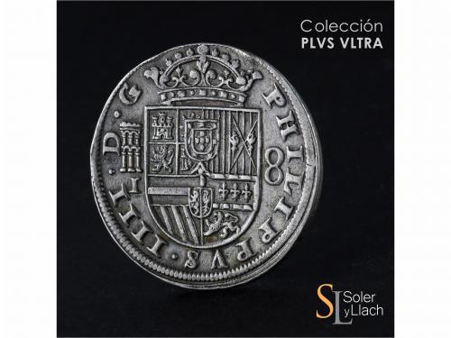 FELIPE IV. 8 Reales. 1651/31. SEGOVIA. I. Anv.: Acueducto ho