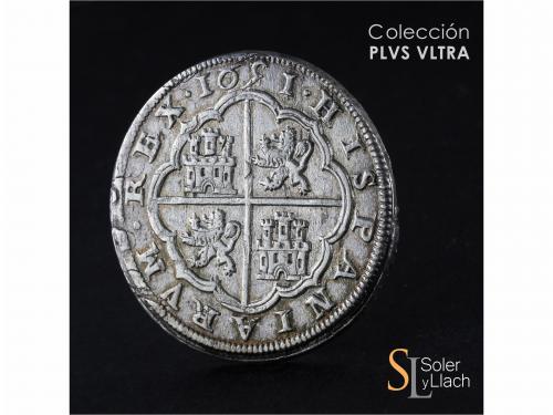 FELIPE IV. 8 Reales. 1651/30/31. SEGOVIA. I. Anv.: Acueducto