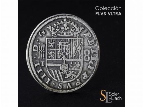FELIPE IV. 8 Reales. 1651/31. SEGOVIA. I. Anv.: Acueducto ho