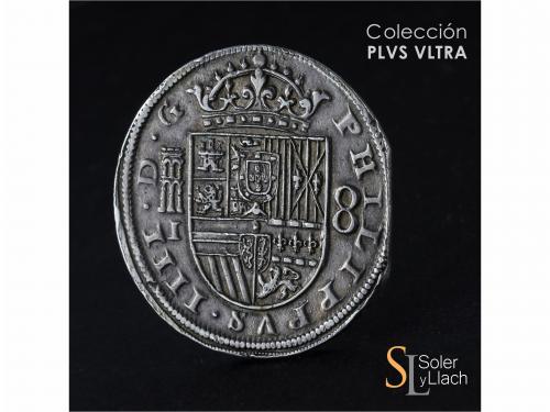 FELIPE IV. 8 Reales. 1659/32. SEGOVIA. I. Anv.: Acueducto ho