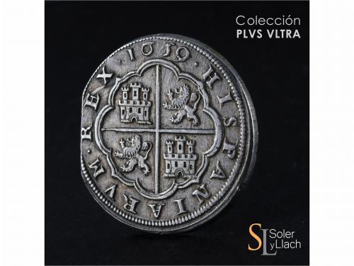 FELIPE IV. 8 Reales. 1659/32. SEGOVIA. I. Anv.: Acueducto ho