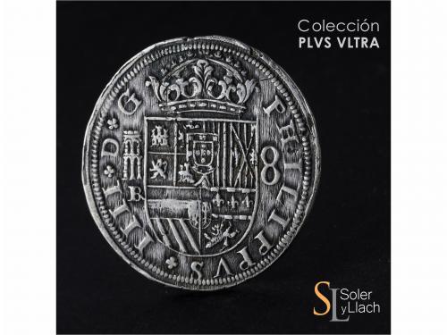 FELIPE IV. 8 Reales. 1660. SEGOVIA. BR (nexadas). Anv.: Acue