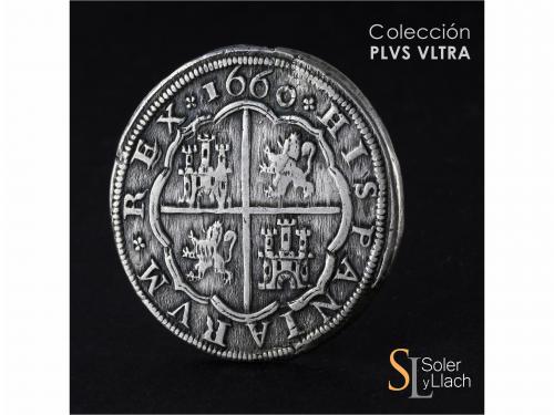 FELIPE IV. 8 Reales. 1660. SEGOVIA. BR (nexadas). Anv.: Acue