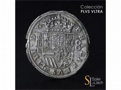 FELIPE IV. 8 Reales. 1660/59. SEGOVIA. BR (nexadas). Anv.: A