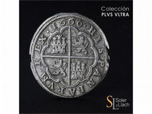 FELIPE IV. 8 Reales. 1660/59. SEGOVIA. BR (nexadas). Anv.: A
