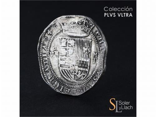 FELIPE II. 8 Reales. S/F. TOLEDO. M. Anv.: VIII roel encima 