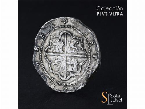 FELIPE II. 8 Reales. S/F. TOLEDO. M. Anv.: VIII roel encima 