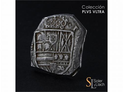 FELIPE IV. 8 Reales. 1651. VALLADOLID. F. Anv.: Tres girones