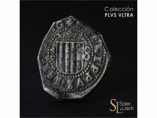 FELIPE IV. 8 Reales. 1651. ZARAGOZA. Anv.: CA vertical - Esc