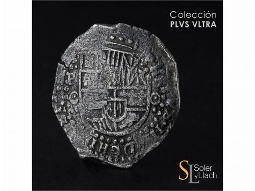 FELIPE IV. 8 Reales. 1650. POTOSÍ. O. Anv.: P / O - Escudo -