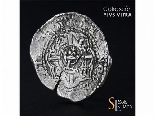 FELIPE IV. 8 Reales. (1)651. POTOSÍ. E. Anv.: P / E - Escudo