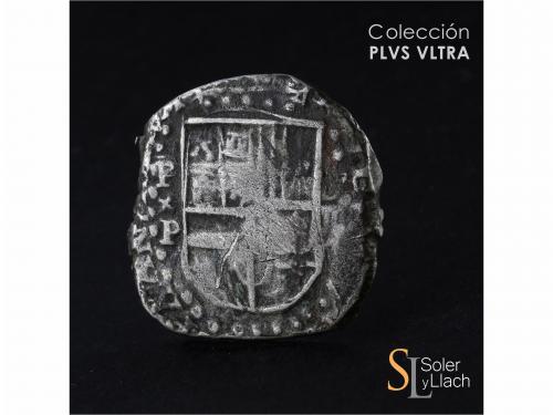 FELIPE IV. 8 Reales. 1622. POTOSÍ. P. Anv.: P / P - Escudo -