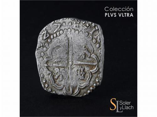 FELIPE IV. 8 Reales. (1)627. POTOSÍ. T. Anv.: P / T - Escudo