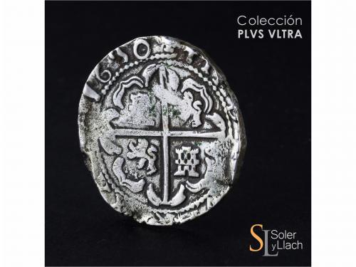 FELIPE IV. 8 Reales. 1630. POTOSÍ. T. Anv.: P / T - Escudo -