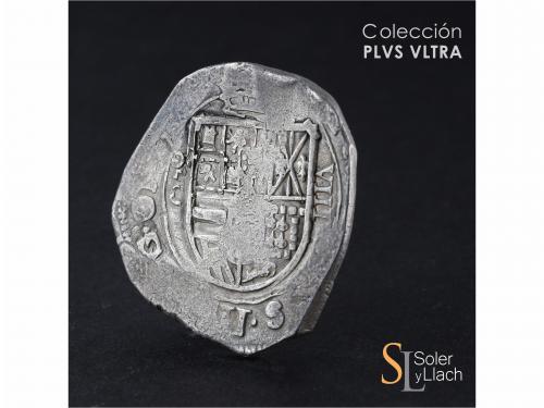 FELIPE II. 8 Reales. 1597. TOLEDO. C. Anv.: T roel encima / 