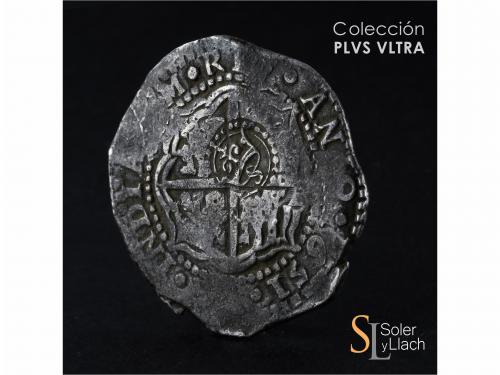 FELIPE IV. 8 Reales. 1651. POTOSÍ. O. Anv.: P / O - Escudo -