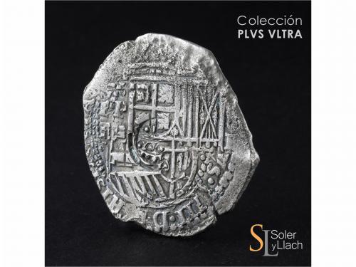 FELIPE IV. 8 Reales. 1652. POTOSÍ. E. Anv.: P / E - Escudo -